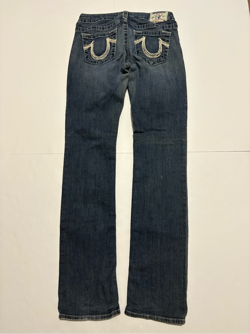 True Religion Women’s Straight Jeans Embroidered Horseshoe Size 29